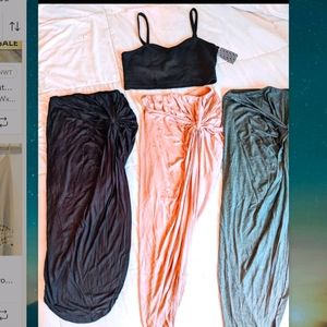 Crop Tops & Midi Skirts BUNDLE